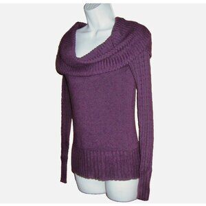 BUFFALO David Bitton Cowl Neck Sweater Purple S Small